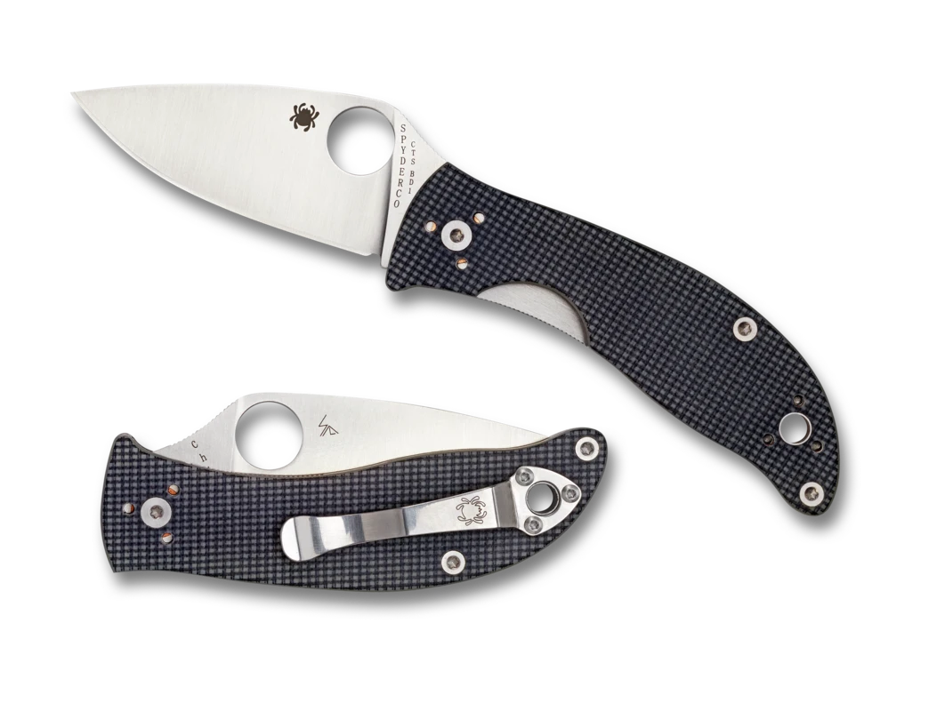 Spyderco C222GPGY Alcyone G10 Handle Bd1blade Steel Plain Edge Folding Knife. 3 Spyderco C222GPGY Alcyone G10 Handle Bd1blade Steel Plain Edge Folding Knife.