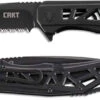 CRKT K330KKS GUSSET BLACK KEN ONION 8Cr13MoV BLDE STEEL COMBO EDGE FOLDING KNIFE -SR KNIVE SANDSWORDS Sales 57 afc503a5 1c08 4e03 b535 119981f1c660