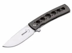 BOKER 01BO740 BOKER PLUS FR TITANIUM HANDLE DESIGNED BY BRAD ZINKER FOLDING KNIFE.