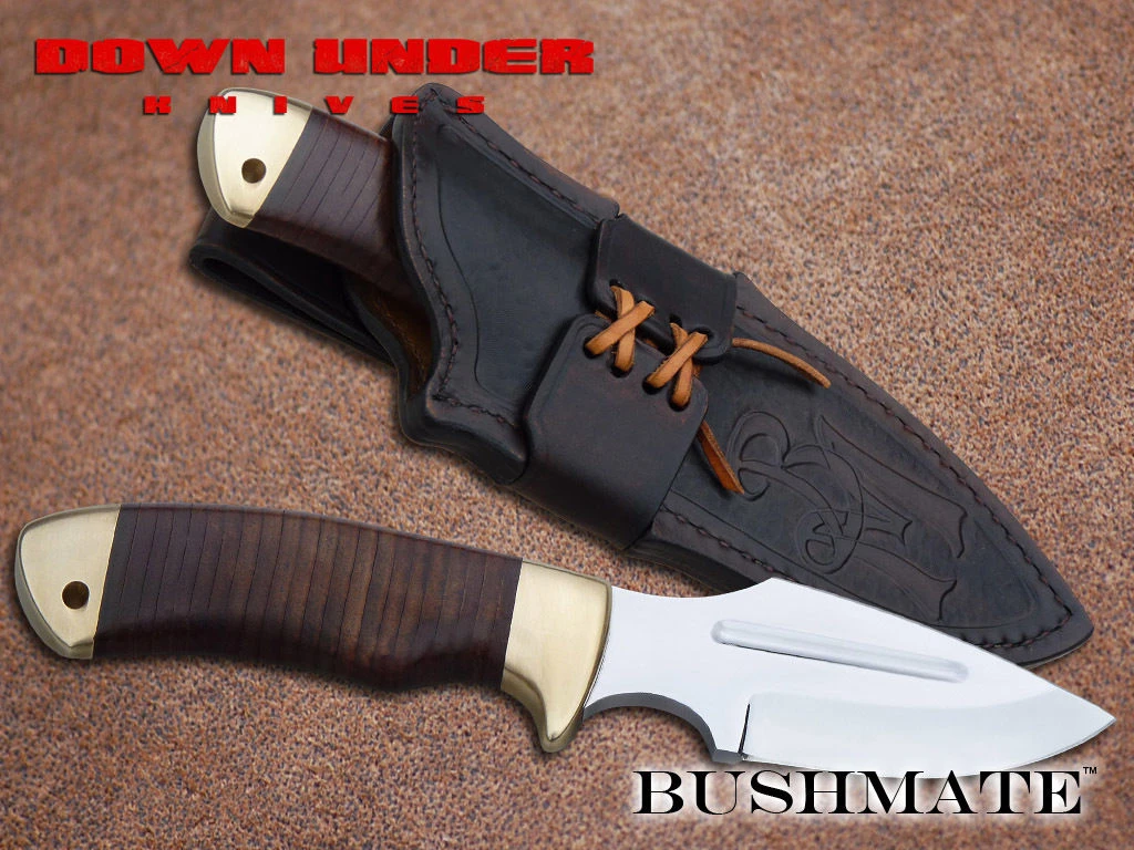 DOWN UNDER KNIVES DUKBM THE BUSHMATE FIXED BLADE KNIFE WITH LEATHER SHEATH 3 DOWN UNDER KNIVES DUKBM THE BUSHMATE FIXED BLADE KNIFE WITH LEATHER SHEATH