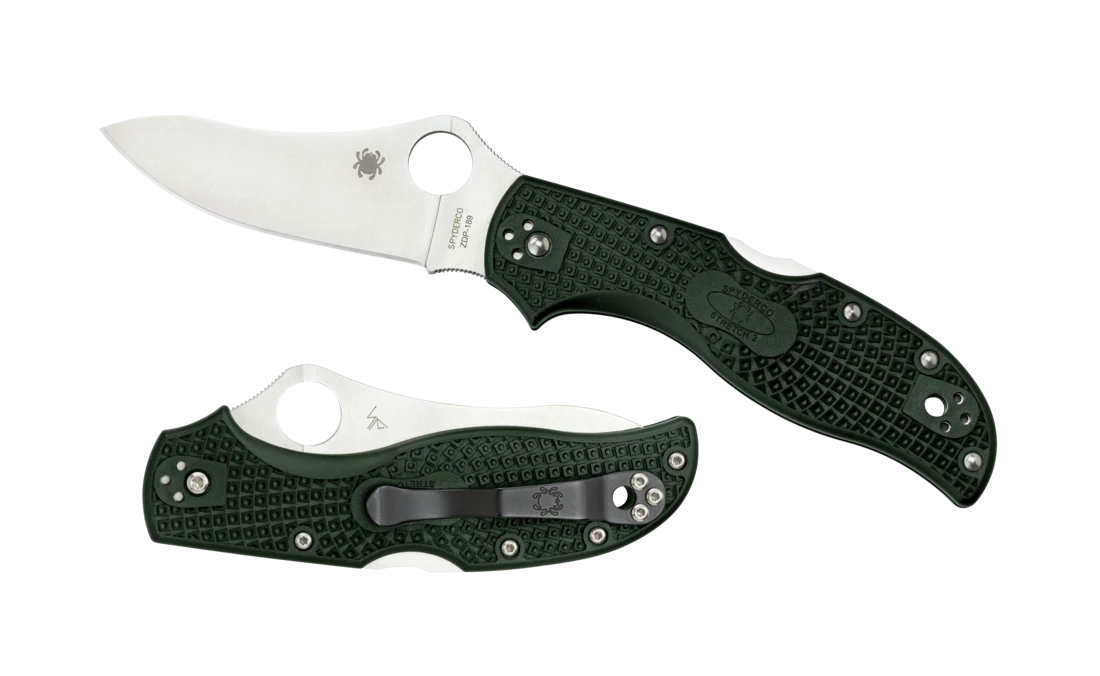Spyderco C90pgre2 New Stretch 2 Brit Racing Green Zdp189 Steel Folding Knife. 3 Spyderco C90pgre2 New Stretch 2 Brit Racing Green Zdp189 Steel Folding Knife.