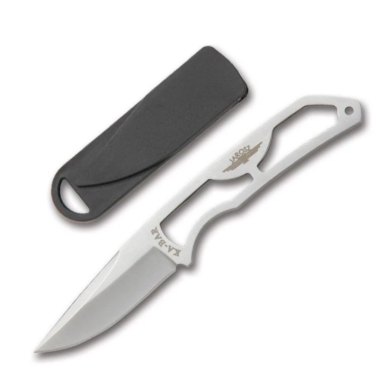 KABAR 7001BP JAROSZ RAMBLER 5CR15 BLADE STEEL NECK CARRY KNIFE WITH SHEATH. 3 KABAR 7001BP JAROSZ RAMBLER 5CR15 BLADE STEEL NECK CARRY KNIFE WITH SHEATH.