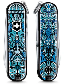 SWISS ARMY VICTORINOX 0.6223.L2108 CLASSIC SD 2021 OCEAN LIFE FOLDING KNIFE.