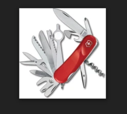 SWISS ARMY VICTORINOX 2.5383.EUS2 EVOLUTION 28 RED MULTI FUNCTION POCKET KNIFE.