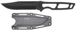 KA-BAR 1117 NECK KNIFE WITH HARD SHEATH FIXED BLADE KNIFE -MADE IN USA